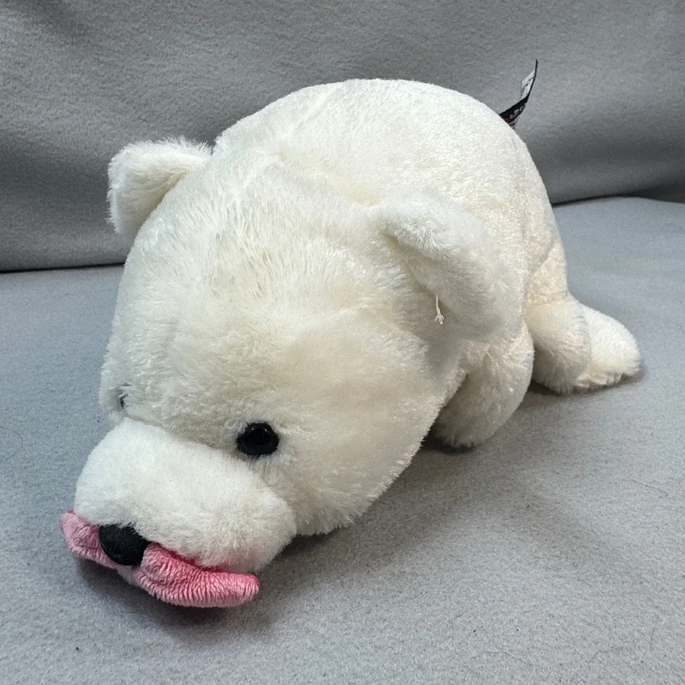 GUND Snuffles Love The Stache White Bear Plush Pink Mustache Gunderground 8